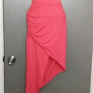 Contenta Orange Asymmetrical Skirt